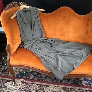 Lulus olive green shirt dress